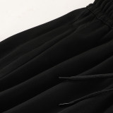 2024 AD Black Kids Half Pull Tracksuit #AB05 (童装) (半拉链)