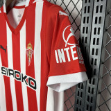 24-25 Gijon Home Fans Soccer Jersey