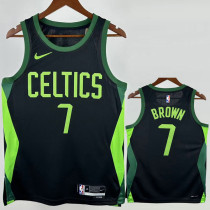 24-25 CELTICS BROWN #7 Black City Edition Top Quality Hot Pressing NBA Jersey
