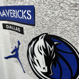 T199 Dallas Mavericks Jordan White High Quality Casual T-Shirt