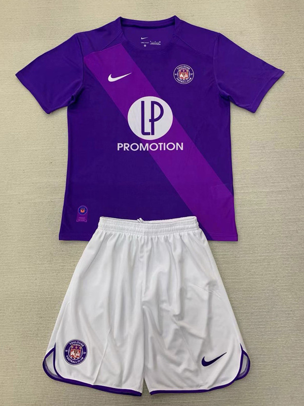 24-25 Toulouse FC Home Kids Soccer Jersey