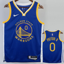 22-23 WARRIORS PAYTON II #0 Blue Top Quality Hot Pressing NBA Jersey (V领)