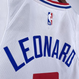 22-23 Clippers LEONARD #2 White Top Quality Hot Pressing NBA Jersey