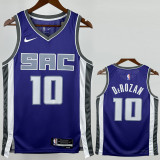 22-23 KINGS DEROZAN #10 Purple Away Top Quality Hot Pressing NBA Jersey(V领）