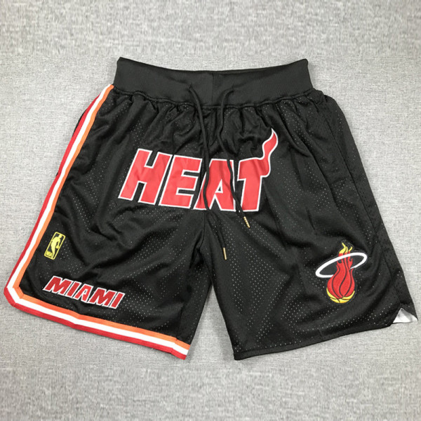 Heat Black City Edition Top Quality NBA Pocket Pants * 热火