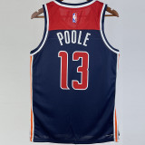22-23 Wizards POOLE #13 Royal blue Top Quality Hot Pressing NBA Jersey (Trapeze Edition)