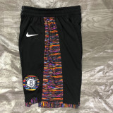 2019-20 NETS Black City Edition Top Quality NBA Pants(彩边)