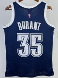 2015-16 OKC DURANT #35 Royal Blue Retro Top Quality Hot Pressing NBA Jersey