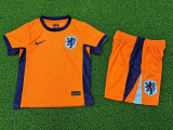24-25 Netherlands Home Kids Player Version Soccer Jersey (球员童装)