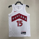 22-23 Raptors CARTER #15 White Top Quality Hot Pressing NBA Jersey