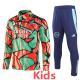 24-25 ARS Green red Kids Half Pull Tracksuit (童装半拉链)(涂鸦)