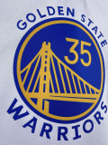 22-23 WARRIORS DURANT #35 White Top Quality Hot Pressing NBA Jersey (V领)