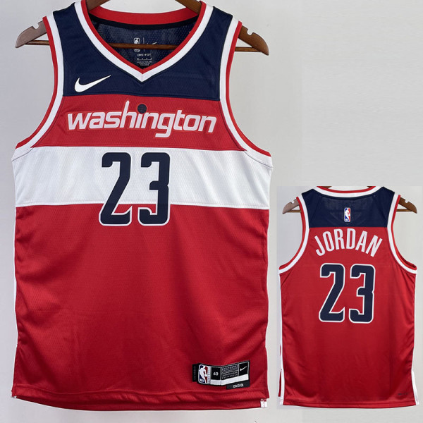 22-23 Wizards JORDAN #23 Red Top Quality Hot Pressing NBA Jersey