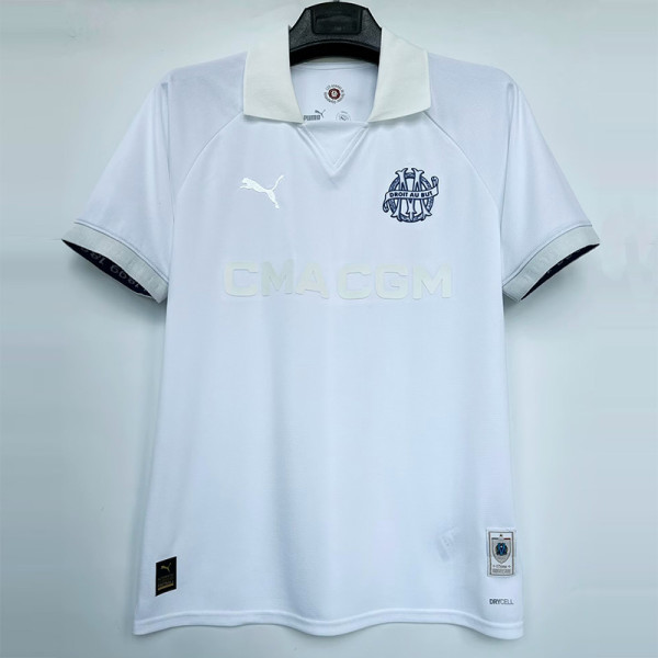 24-25 Marseille White 125th Anniversary 1:1 Fans Soccer Jersey