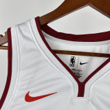 22-23 HEAT JAQUEZ JR. #11 White Top Quality Hot Pressing NBA Jersey (V领）