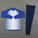 2024 JOM Fancy Blue Half Pull Tracksuit #811(半拉链)
