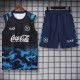 24-25 Napoli Black Blue Tank top and shorts suit