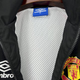 24-25 Man Utd Black Red Windbreaker