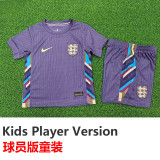 24-25 England Away Kids Player Version Soccer Jersey (球员童装)