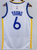 22-23 WARRIORS YOUNG #6 White Top Quality Hot Pressing NBA Jersey (V领)