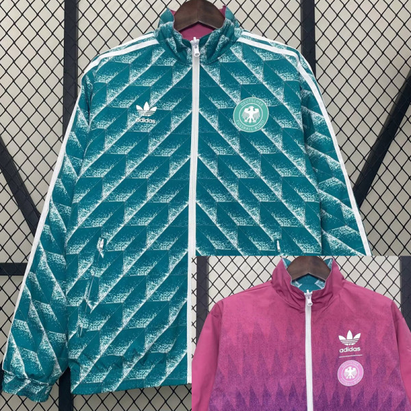 24-25 Germany Green & Pink Double Sided Windbreaker (双面风衣)