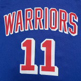 Warriors THOMPSON #11 Blue 75th Anniversary Retro NBA Jersey