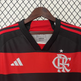 24-25 Flamengo Home Long Sleeve Soccer Jersey (长袖)