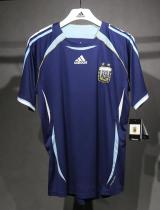 2006 Argentina Away Player Version 球员 Retro Soccer Jersey