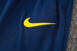 24-25 Brazil Lake blue Hoodie Half Pull Tracksuit #F567半拉连帽