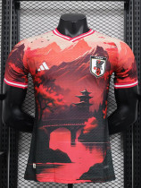 24-25 Japan Red Special Edition Player Version Soccer Jersey *夕阳红