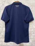 2023 France Royal blue Rugby Polo Short Sleeve #02