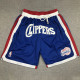 CLIPPERS Blue City Edition Top Quality NBA Pocket Pants #快船队