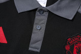 25-26 Man Utd Black Polo Tracksuit