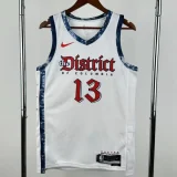 24-25 Wizards POOLE #13 White City Edition Top Quality Hot Pressing NBA Jersey