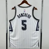 24-25 Magic BANCHERO #5 White City Edition Top Quality Hot Pressing NBA Jersey