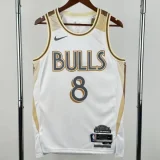 24-25 BULLS LAVINE #8 White City Edition Top Quality Hot Pressing NBA Jersey