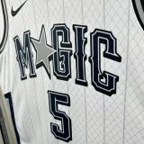 24-25 Magic BANCHERO #5 White City Edition Top Quality Hot Pressing NBA Jersey