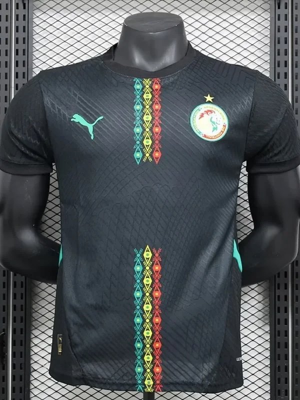 24-25 Senegal Black Special Edition Player Version Training shirts *彩带