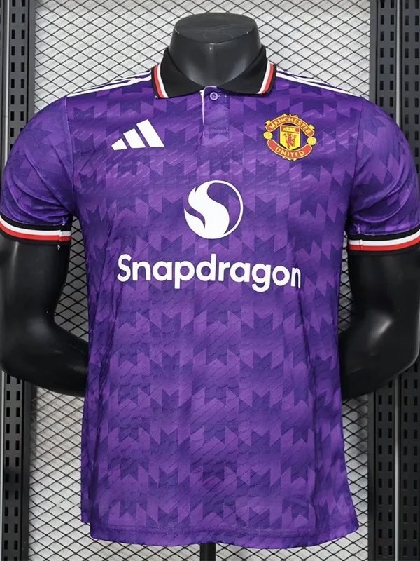 24-25 Man Utd Purple Special Edition Player Version Training shirts *翻领