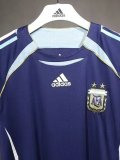 2006 Argentina Away Player Version 球员 Retro Soccer Jersey