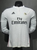 2014-2015 RMA Home Player Version 长袖球员 Long Sleeve Retro Soccer Jersey