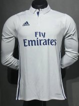 2016-2017 RMA Home Player Version 长袖球员 Long Sleeve Retro Soccer Jersey