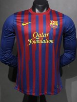 2011-2012 BAR Home Player Version 长袖球员 Long Sleeve Retro Soccer Jersey