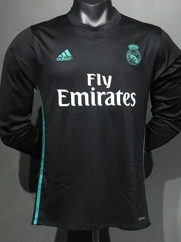 2017-2018 RMA Away Player Version 长袖球员 Long Sleeve Retro Soccer Jersey