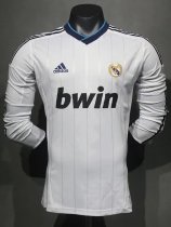 2012-2013 RMA Home Player Version 长袖球员 Long Sleeve Retro Soccer Jersey