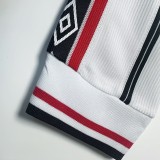 1998 Man Utd White Long Sleeve Retro Soccer Jersey (长袖)