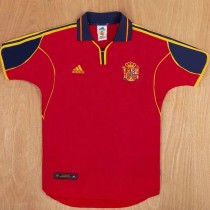 2000 Spain Home Retro Soccer Jersey