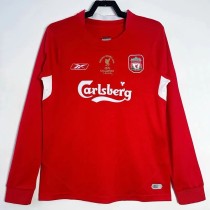 2004-2005 LIV Home Long Sleeve Retro Soccer Jersey (长袖)欧冠决赛版