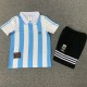 1994 Argentina Home Kids Retro Soccer Jersey