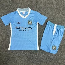 2011-2012 Man City Home Kids Retro Soccer Jersey